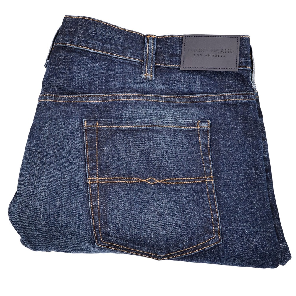 LUCKY BRAND Men's Size 46x34 Corte Madera 410 Athletic Fit Dark Wash Denim Jeans